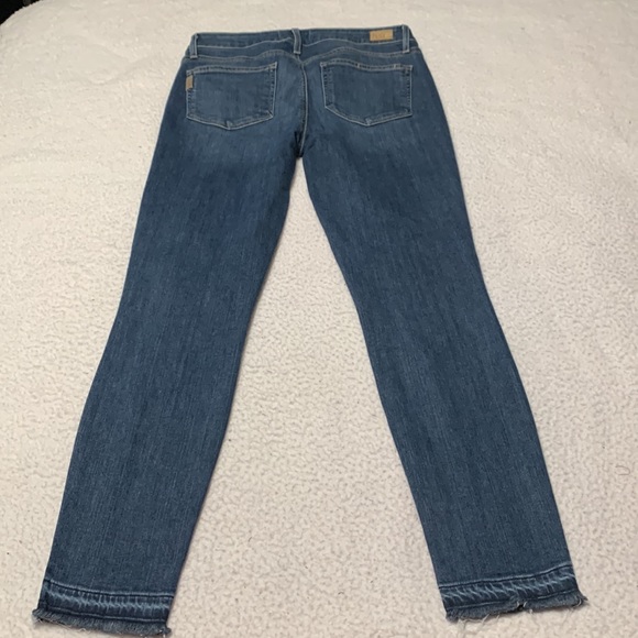 Paige Verdugo Ankle Distressed Undone Hem Jeans, EUC, Size 29 (Women’s Size 8) - Picture 5 of 12